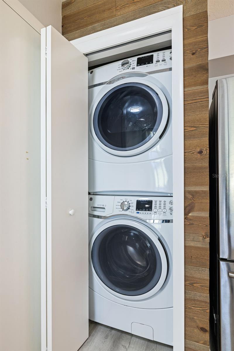 Laundry Closet in Kitchen