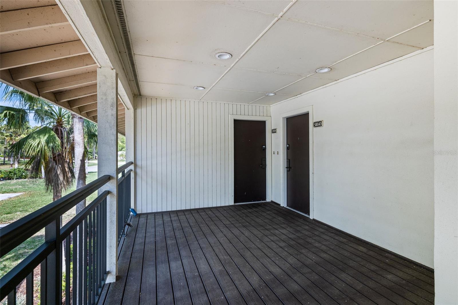 Front Balcony and Entrance of 3158 and 3160