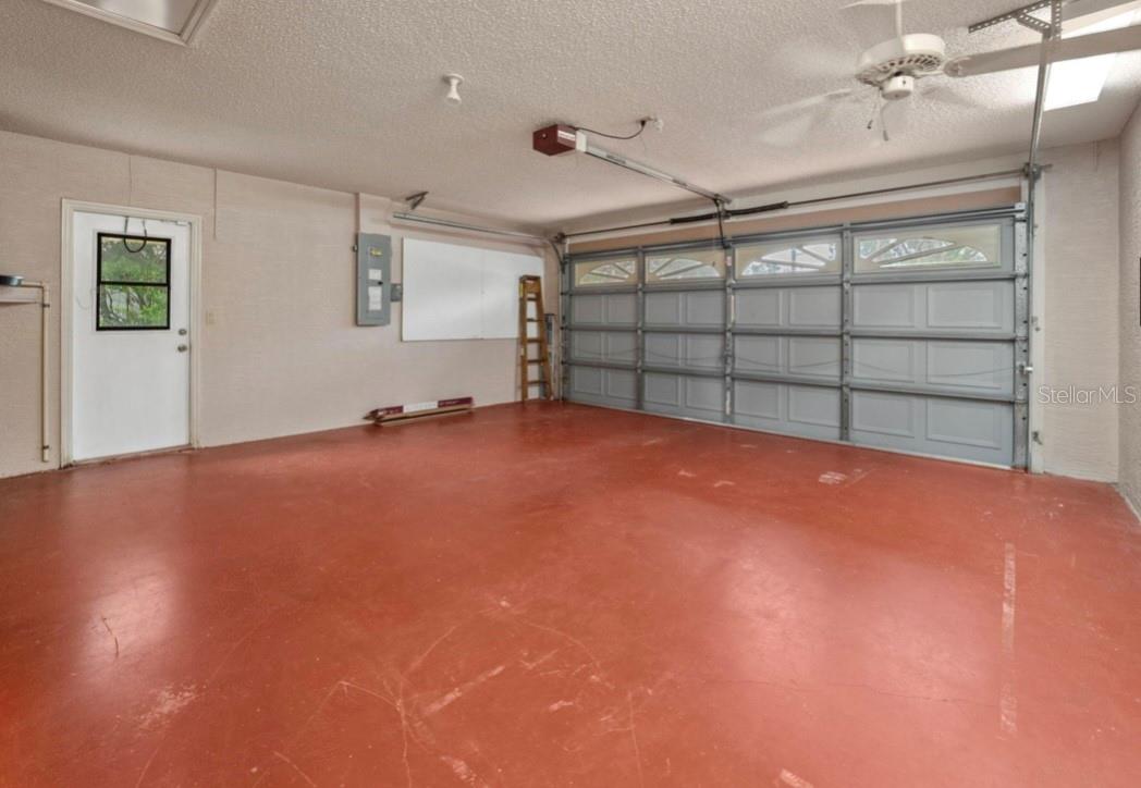 There is a huge garage