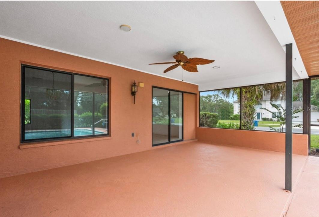 Notice the Sliding glass doors from the master Bedroom out to the Lanai