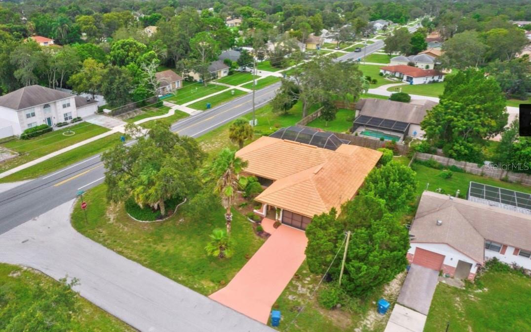 Beautiful Ariel view of the home