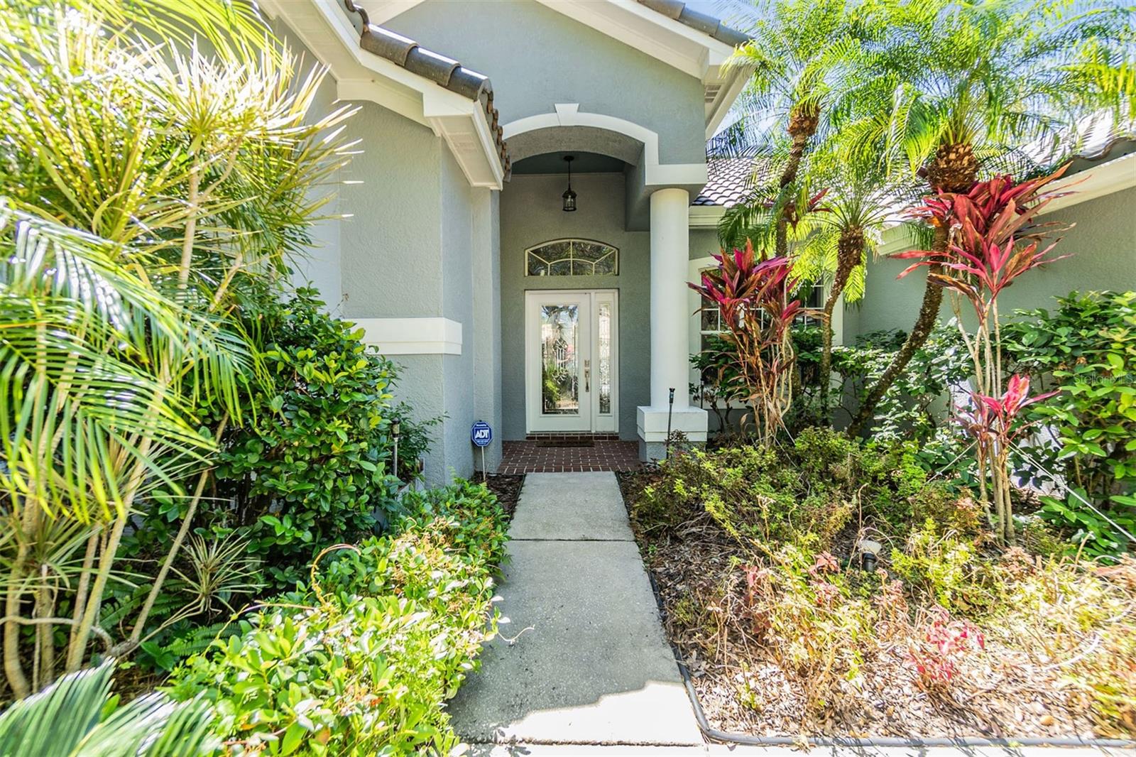 Front Entry- beautiful landscaping