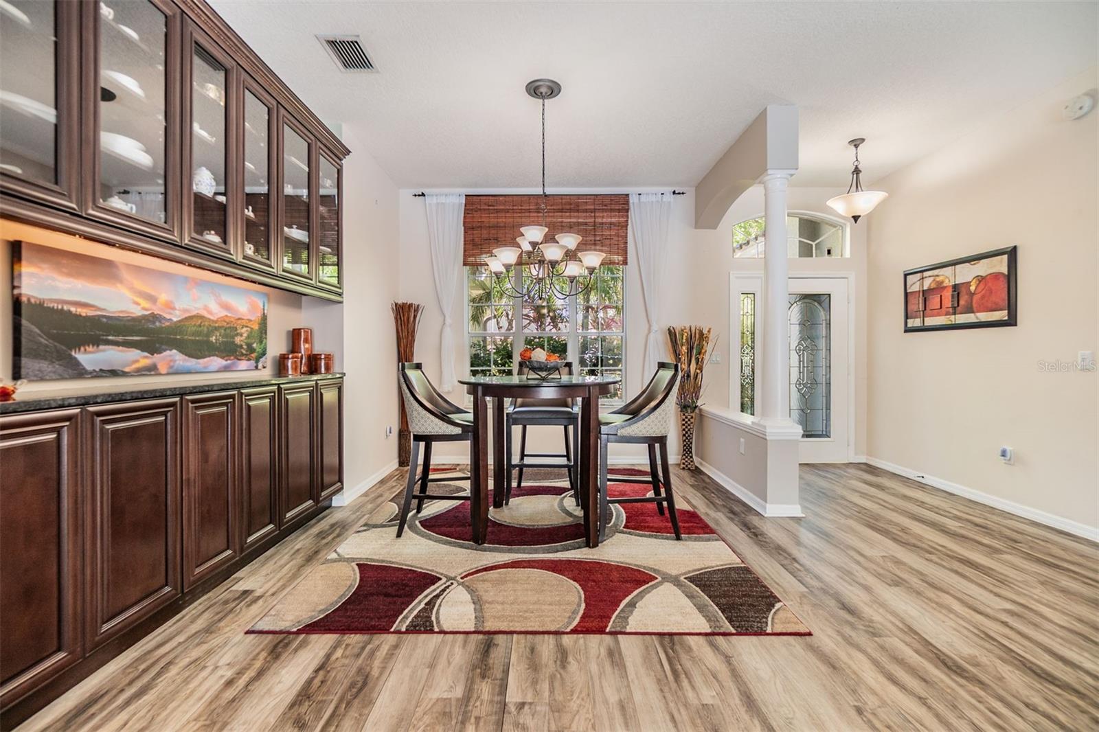 Entryway and Dining Room area, Laminate Flooring