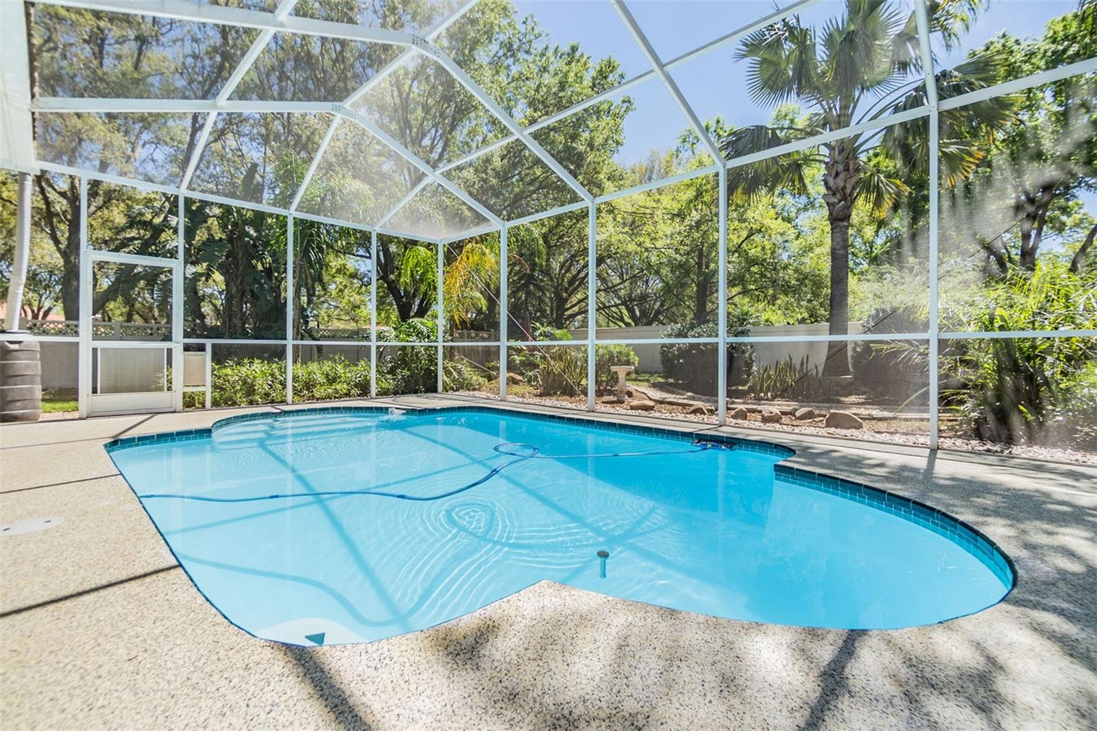 Pool/Lanai with Pool cover and roller