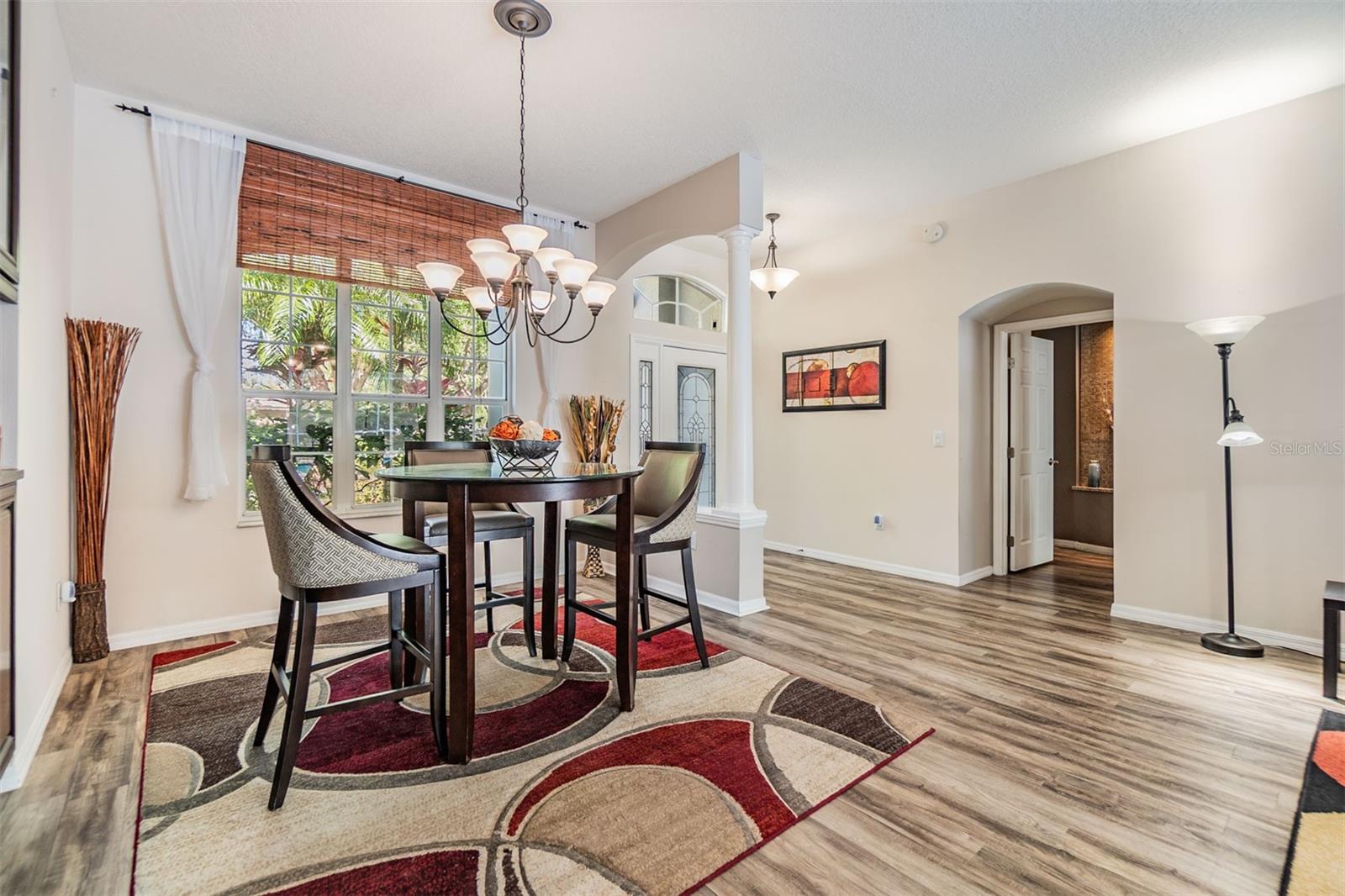 Entry Way and Dining Room Area, Laminate Flooring