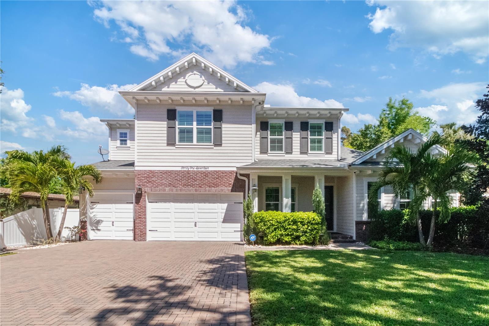 front of property