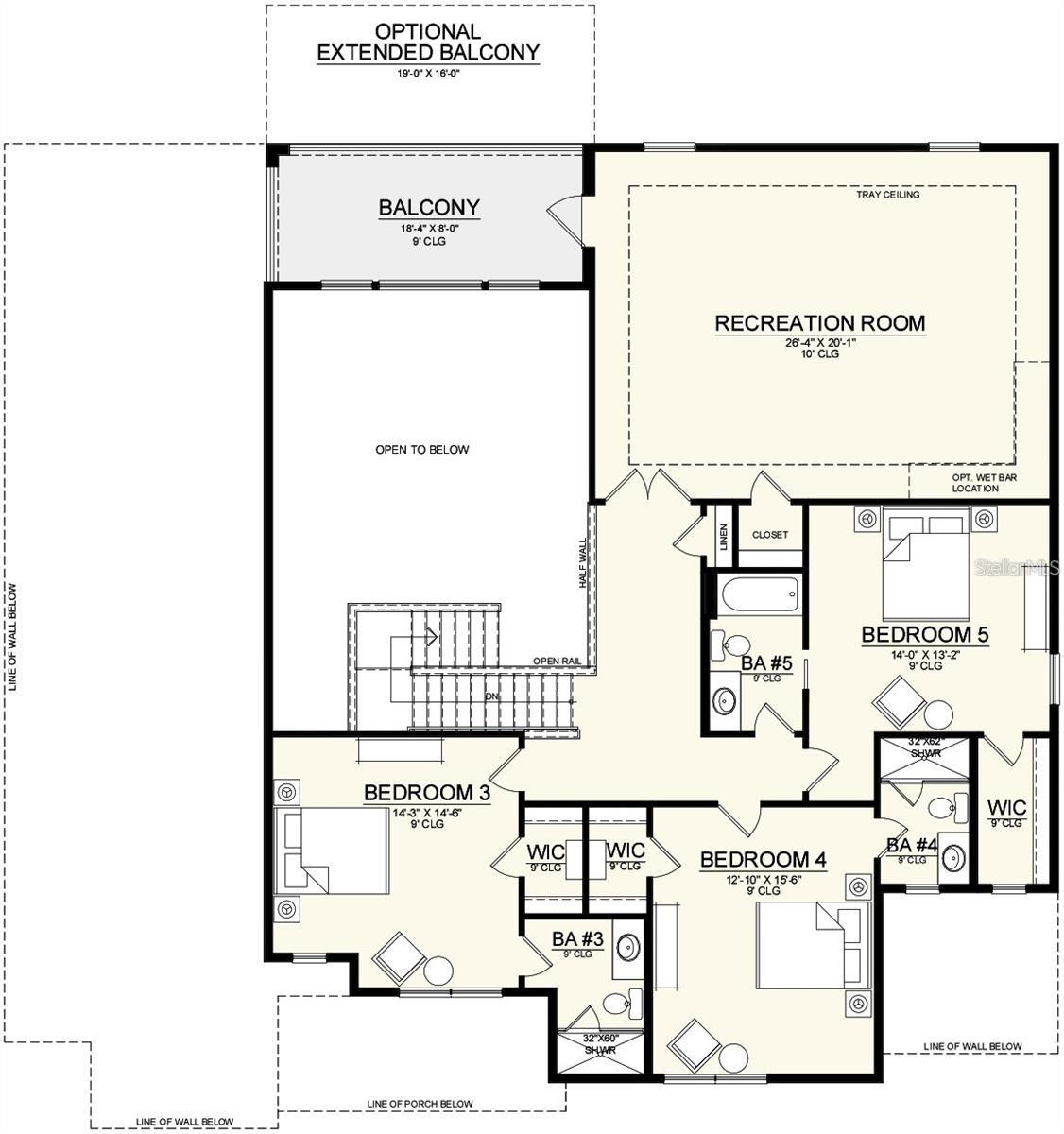 floor plan second floor