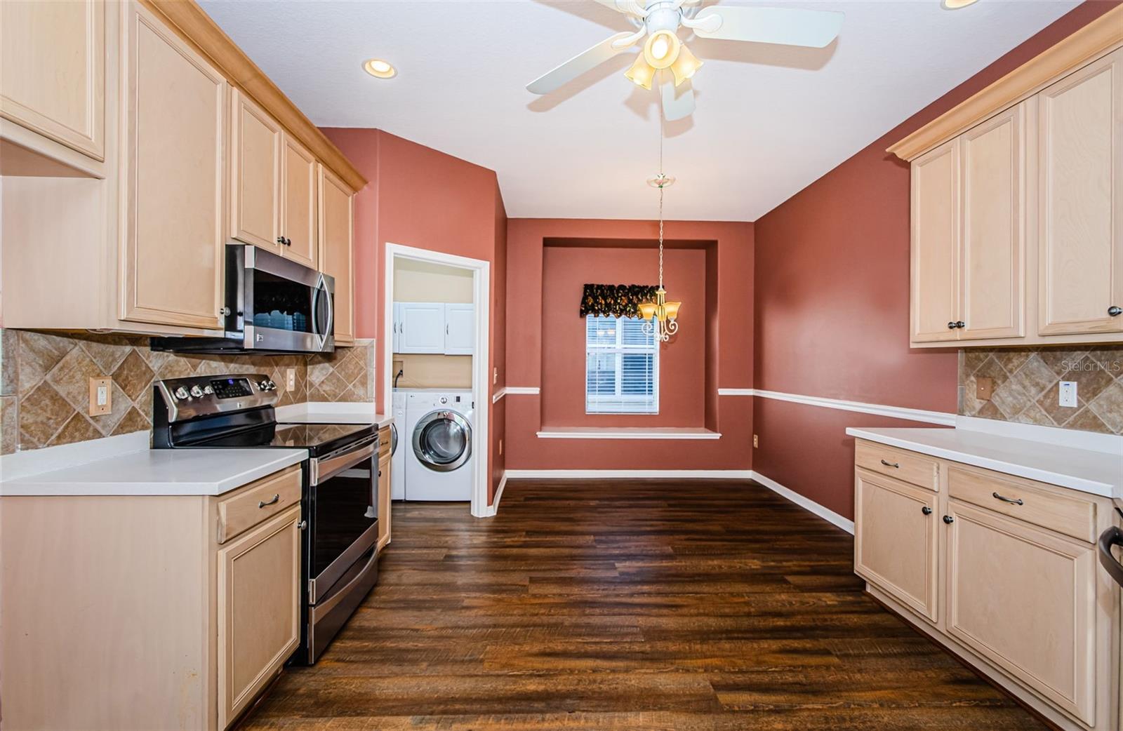 Kitchen with eat in space
