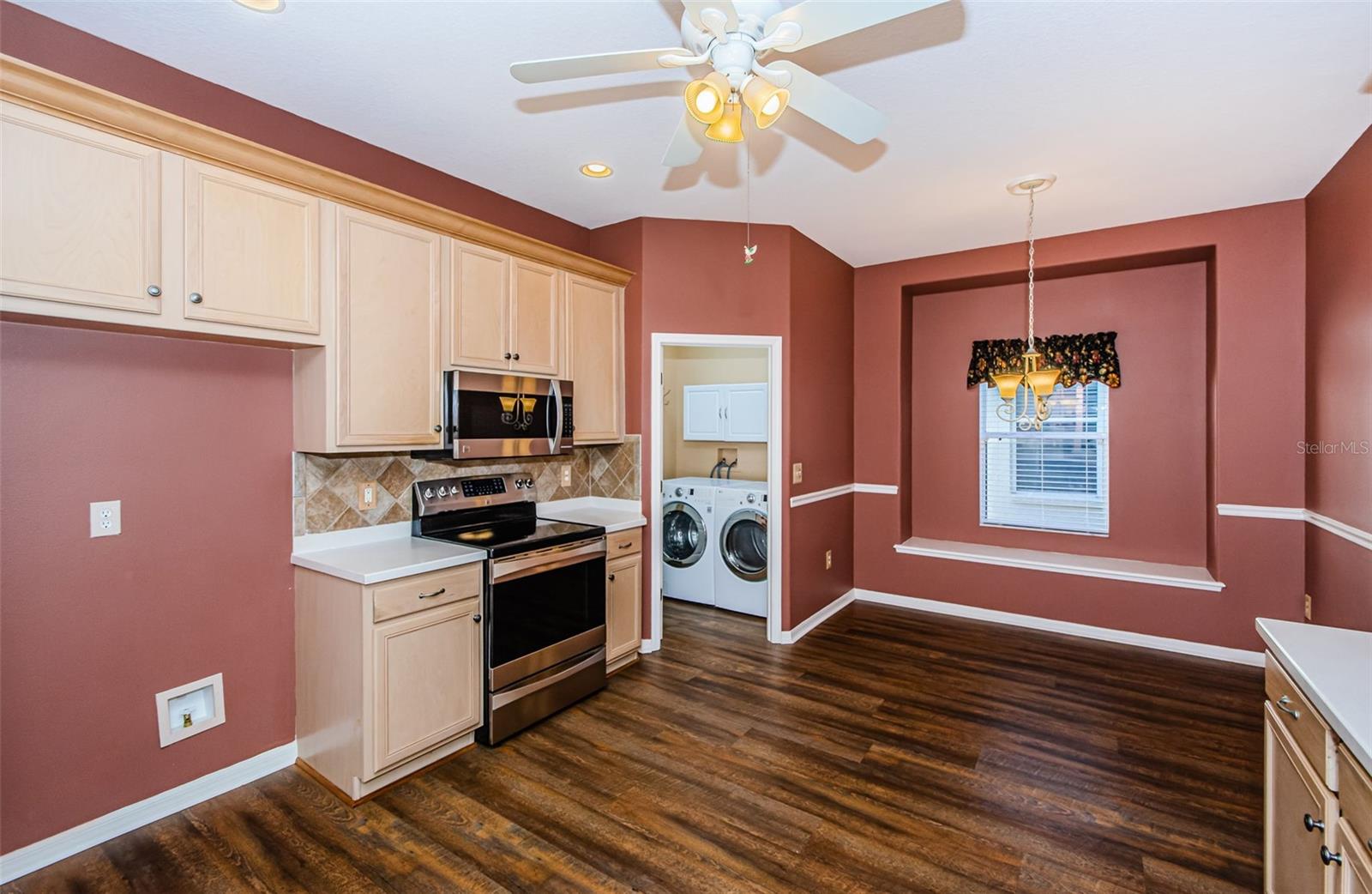 Kitchen with eat in space
