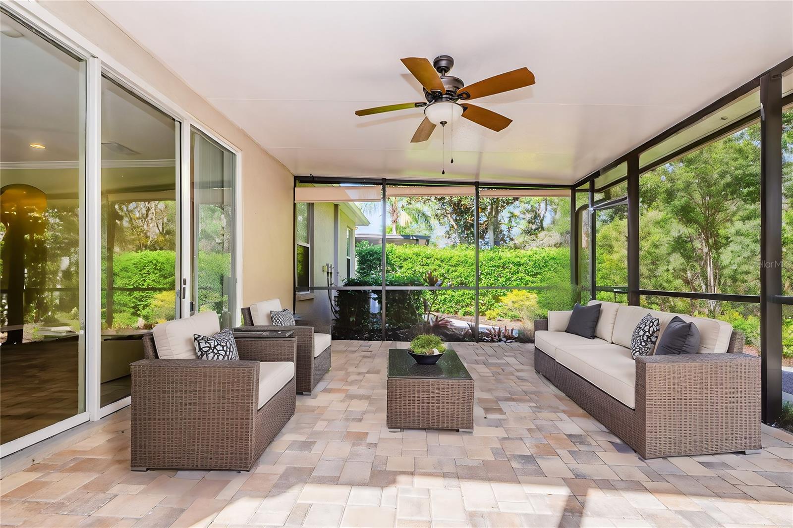 Screen back porch - staged