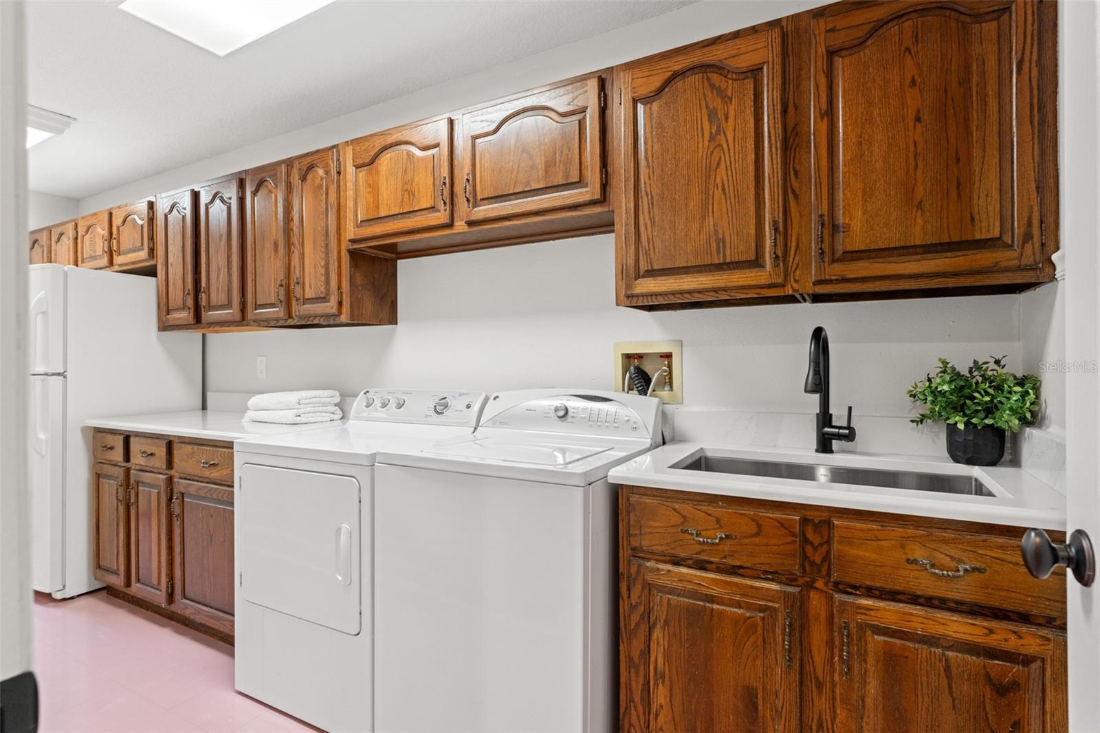 Massive Utility Room, Washer, Dryer, Additional Refrigeration and Deep Freezer.