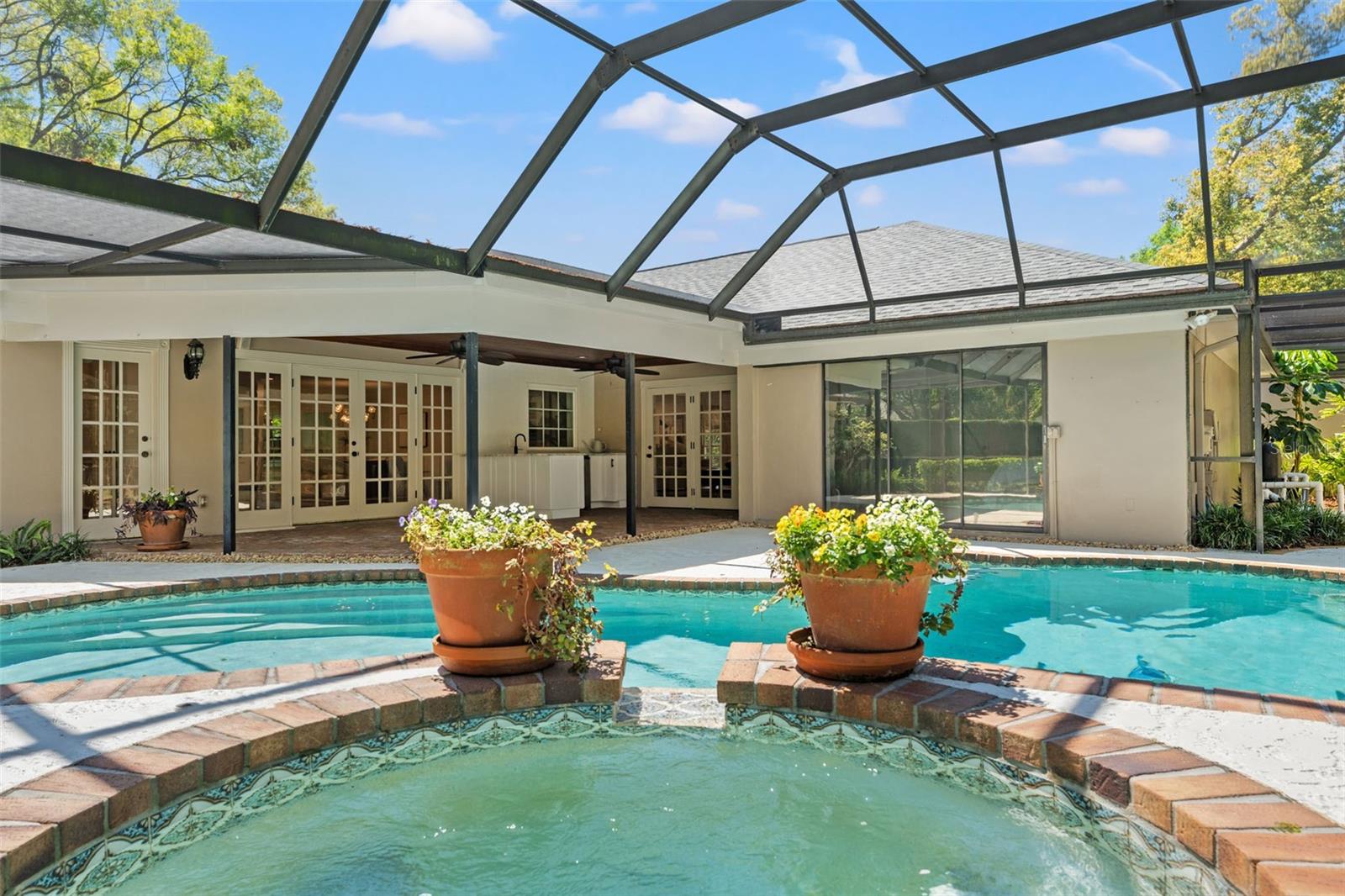 Enclosed Pool and Spa