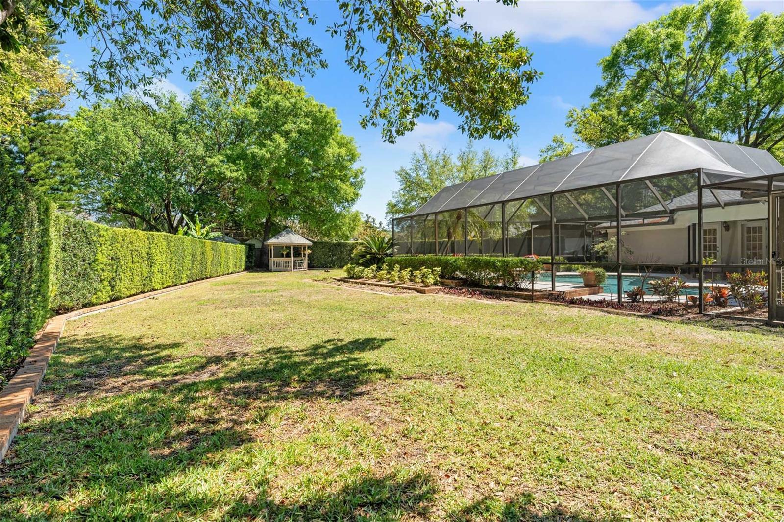 Gazebo and Enclosed Pool and Lanai