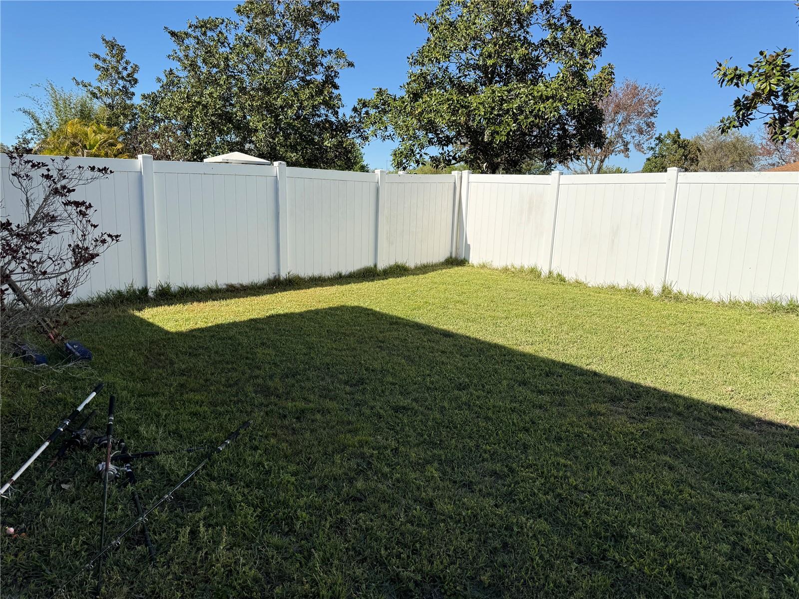 Fenced in yard