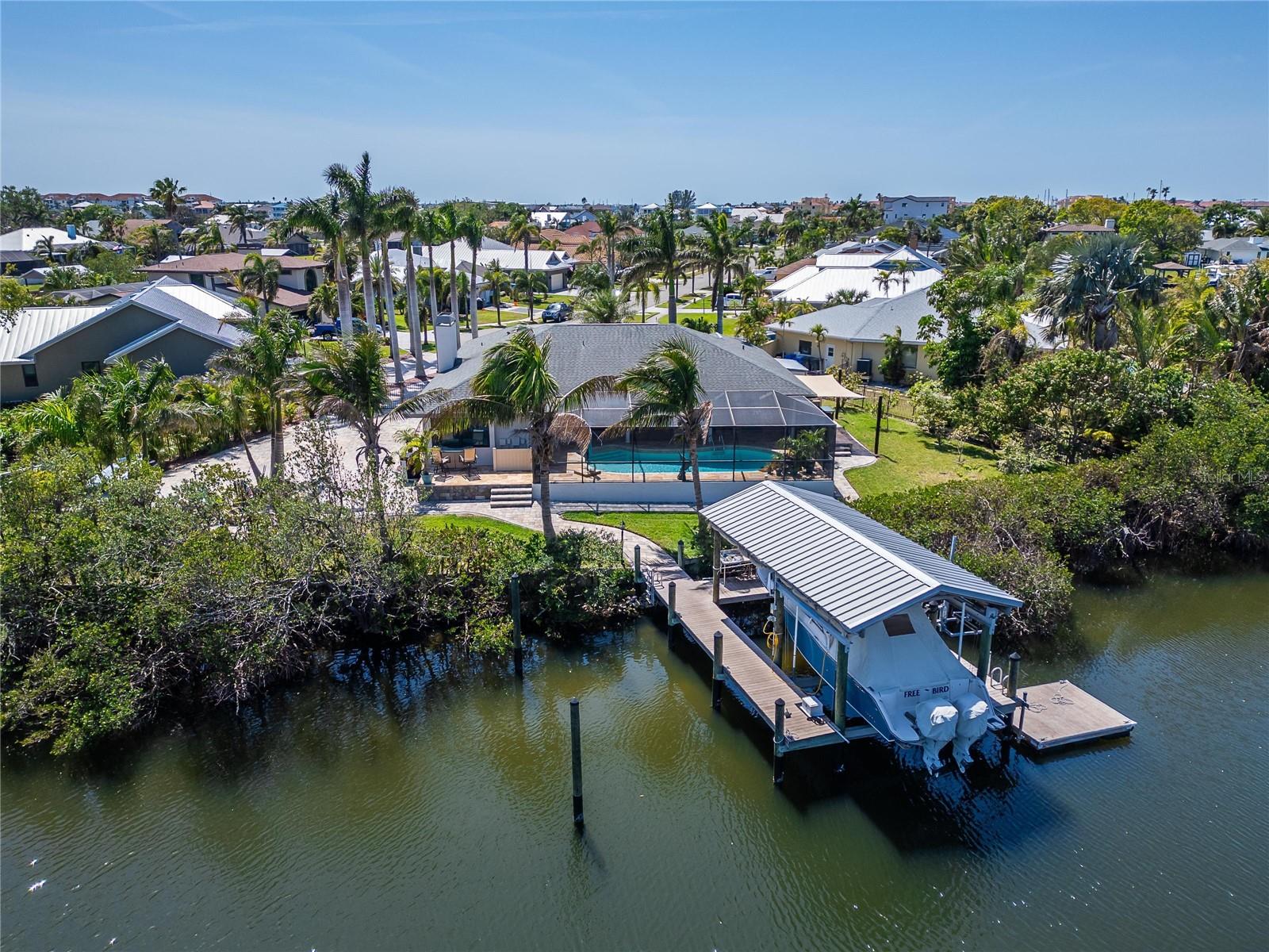 Covered Boat Lift and other dock features