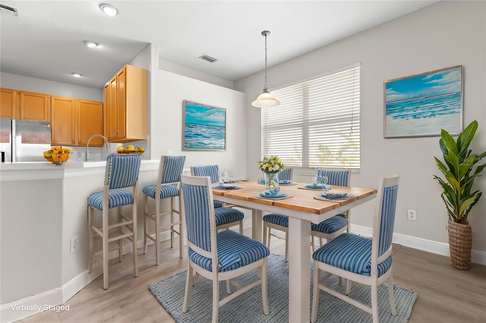 Breakfast Nook Virtually Staged