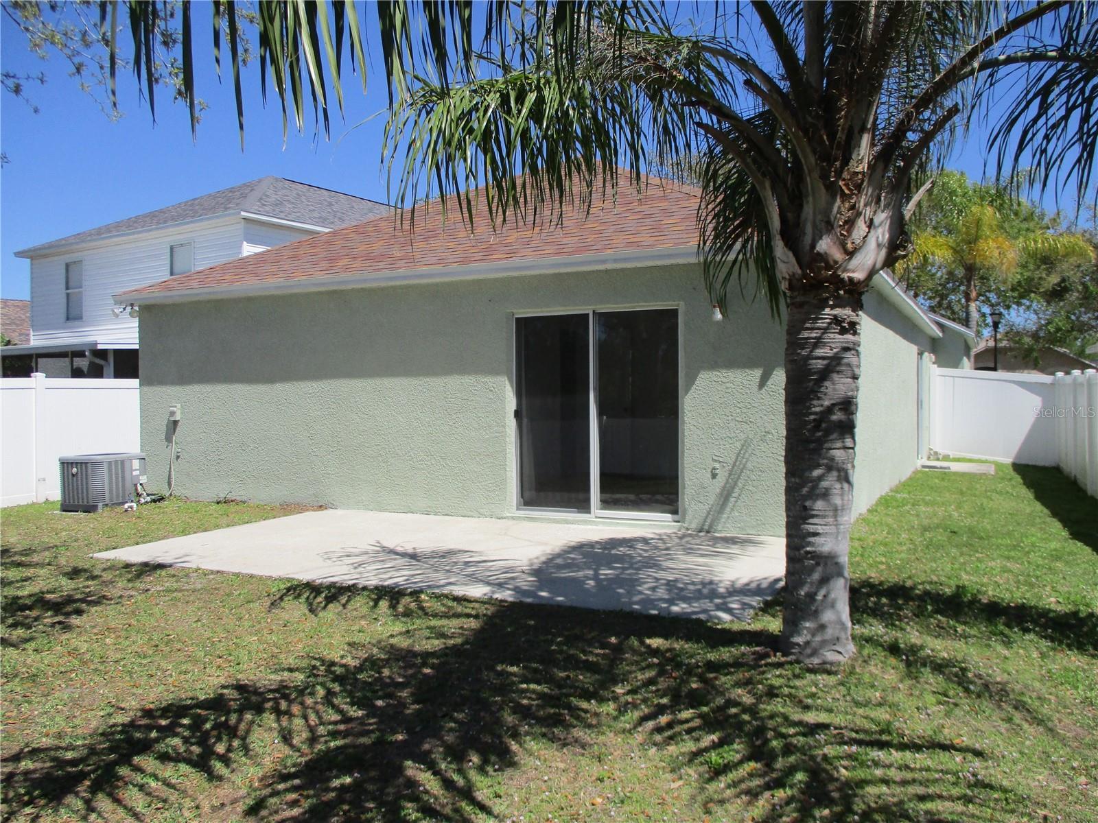 Rear Yard and Patio