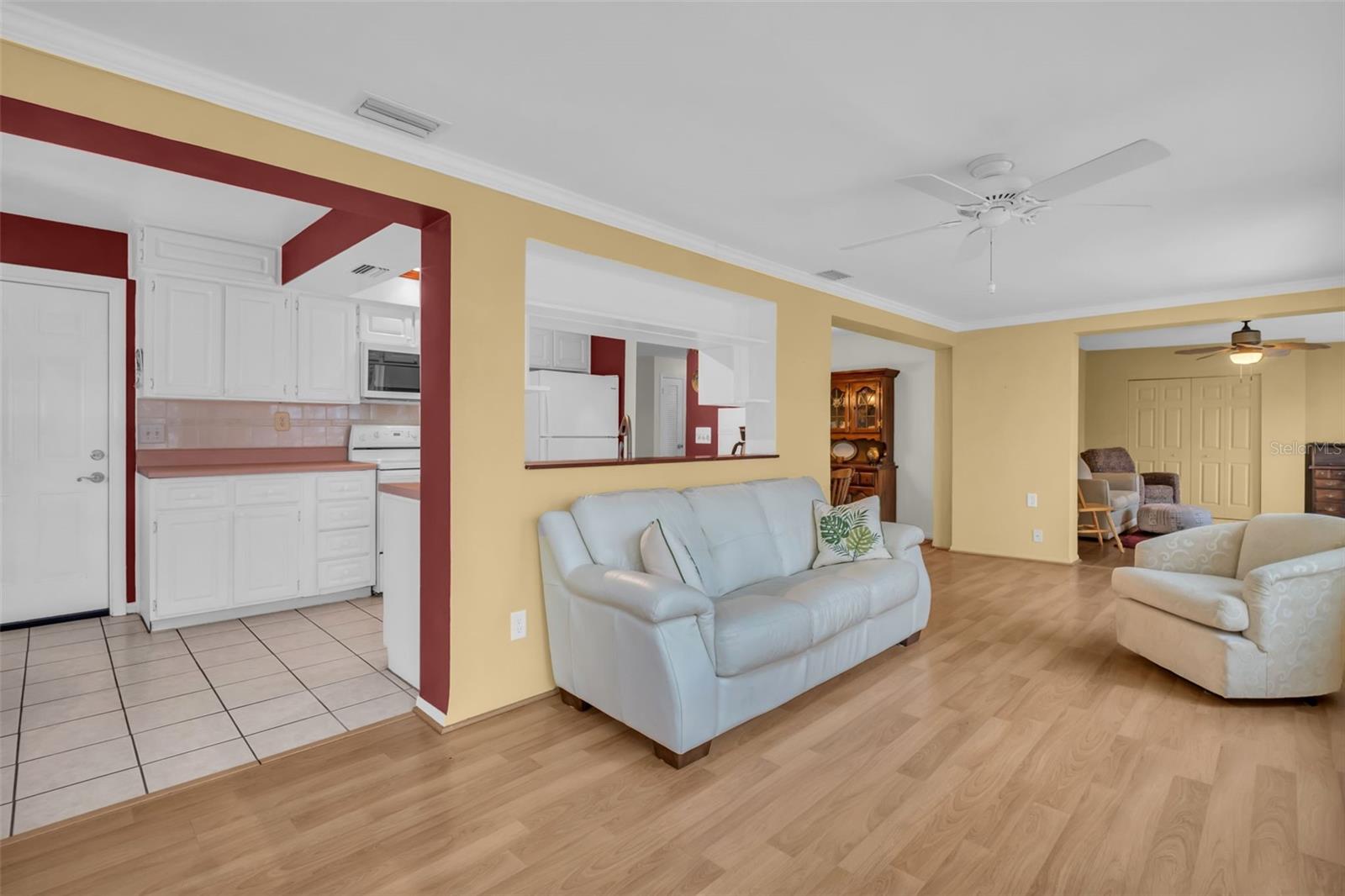 Kitchen it open to Florida Room