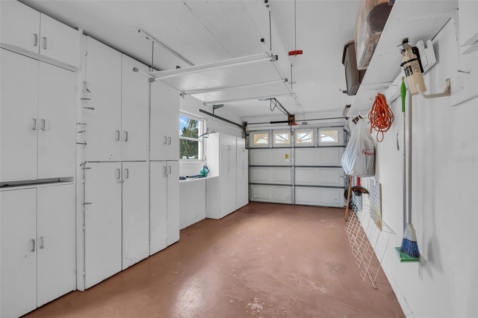 1 car garage with loads of storage