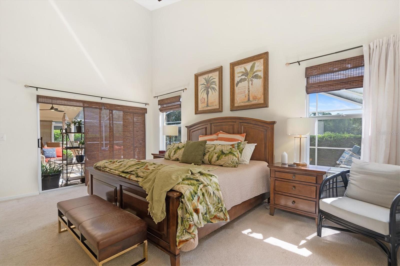 Primary Bedroom with Golf Course w/Access to Pool area