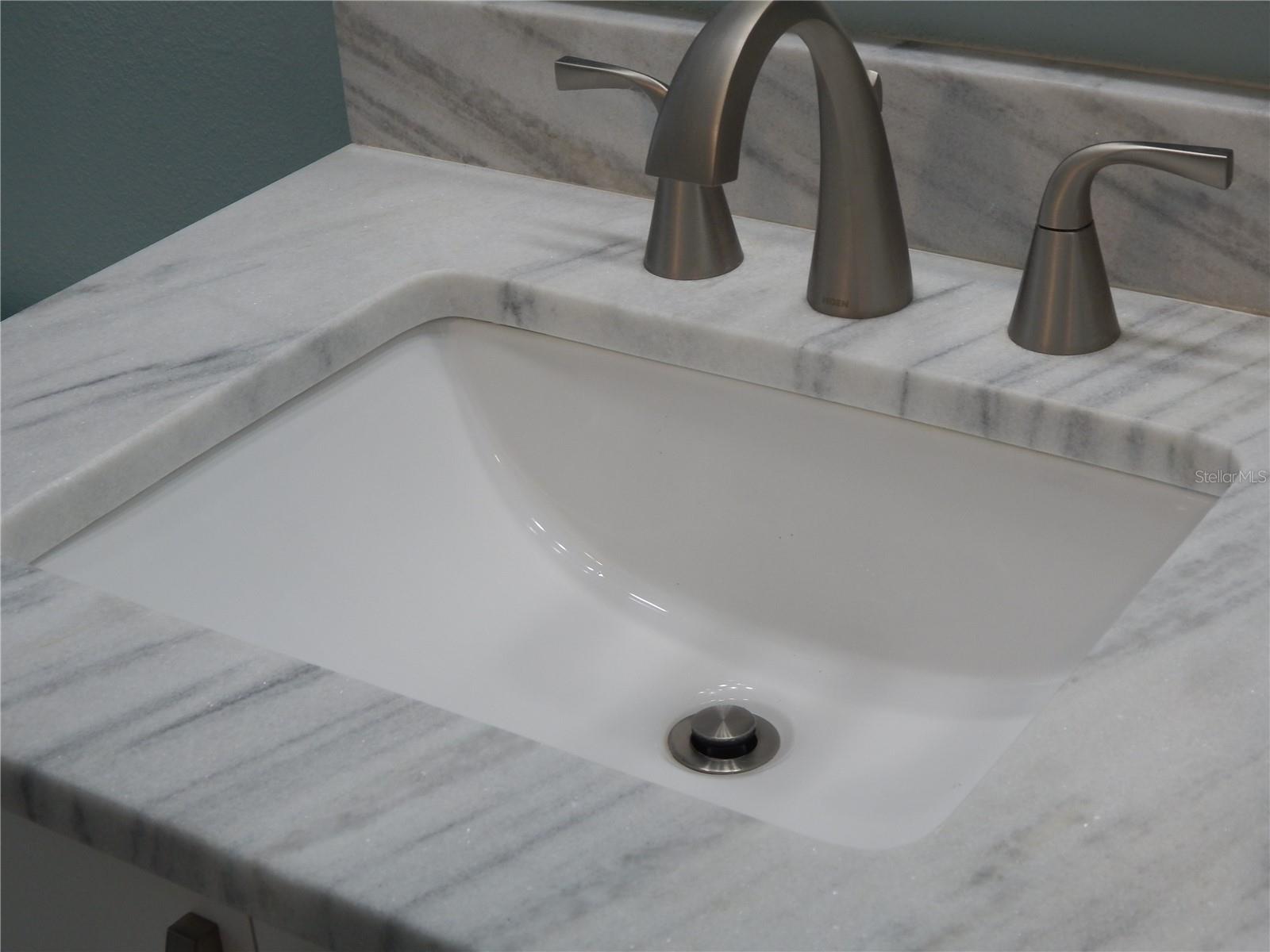 BRUSHED STAINLESS MOEN FAUCETS!!