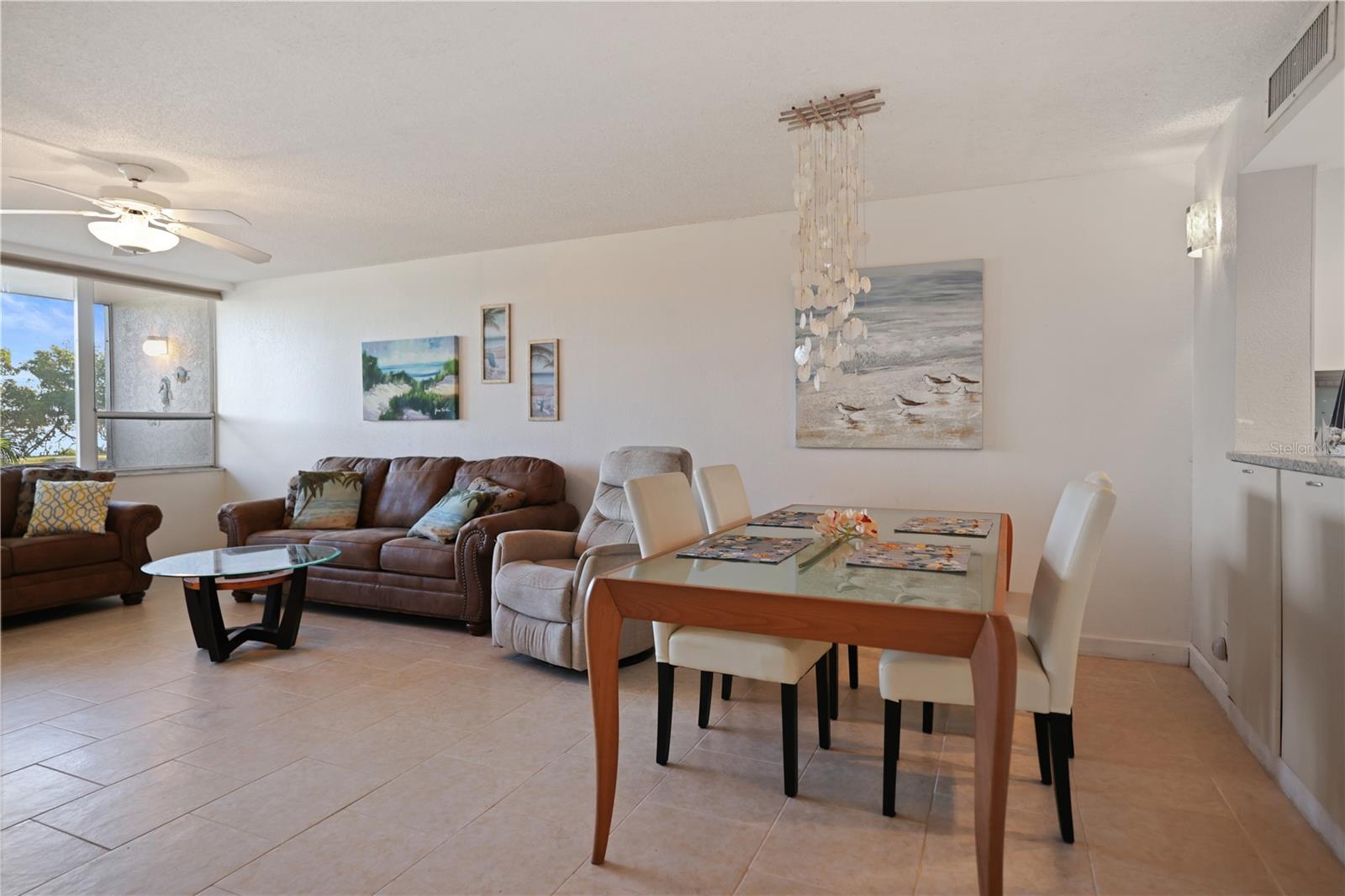 Condo living room dining room combo