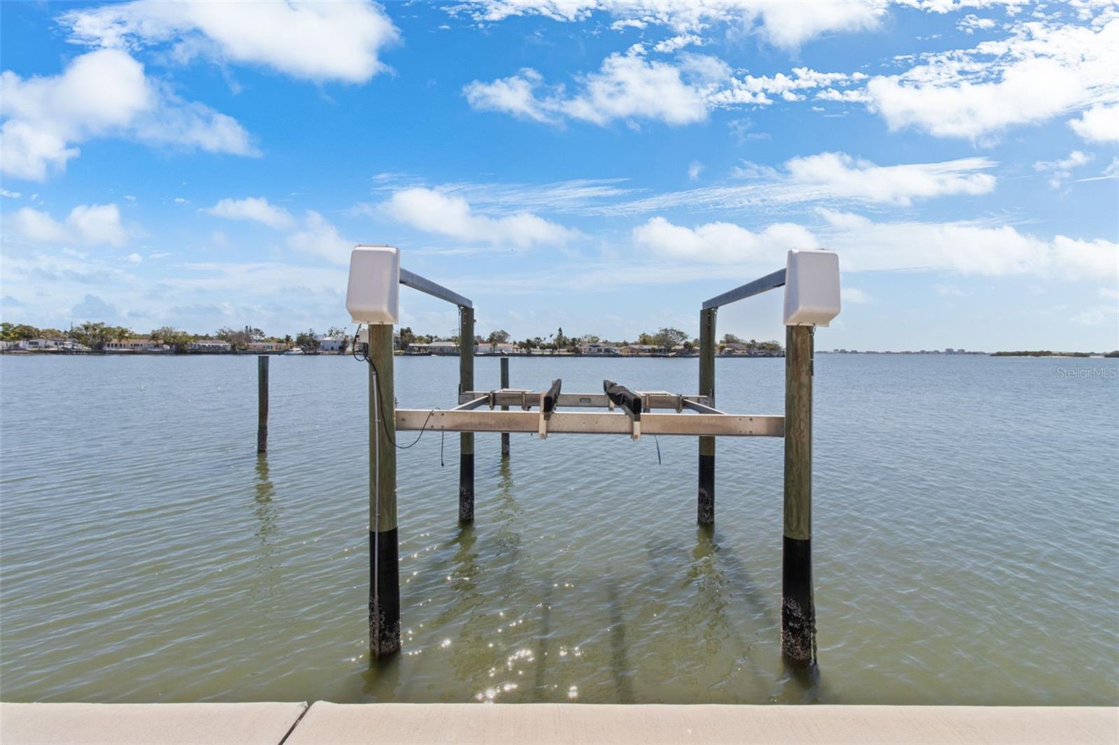 This lift and the pilings were installed in 2020