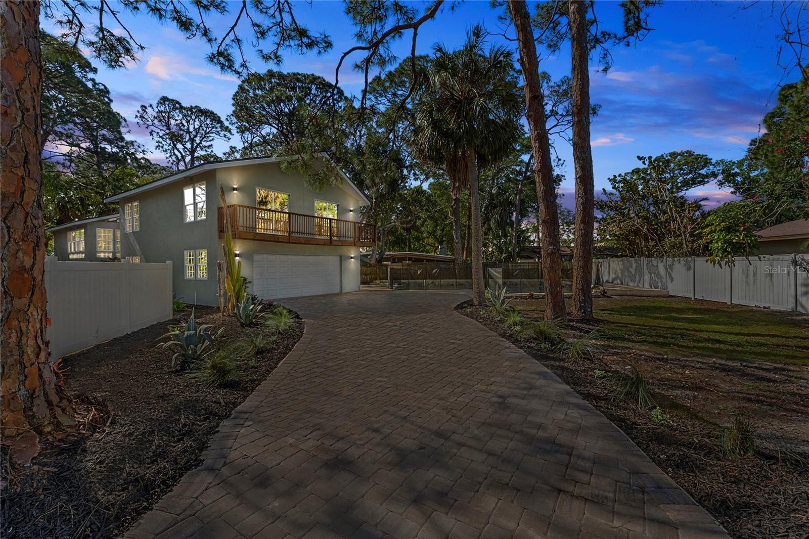 Sunset Driveway View