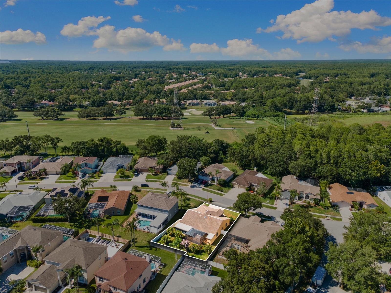 Aerial View of The Home