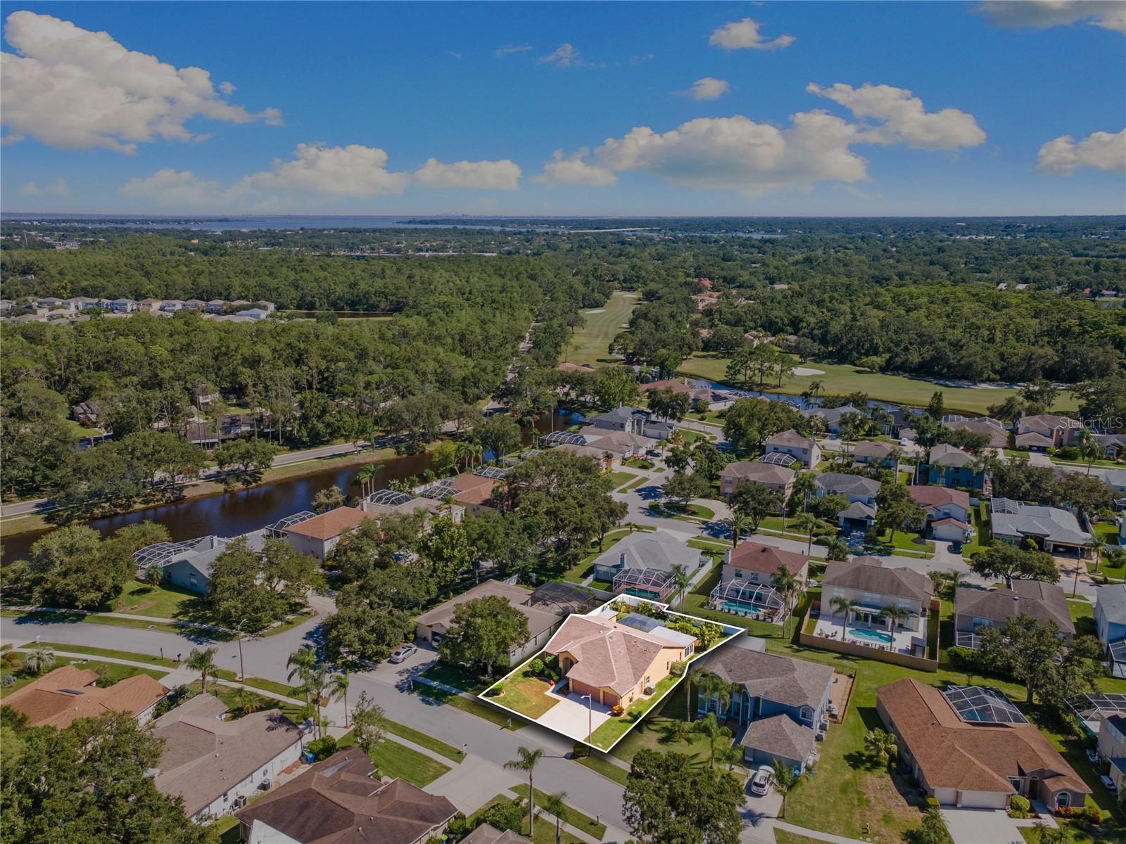 Aerial View of The Home