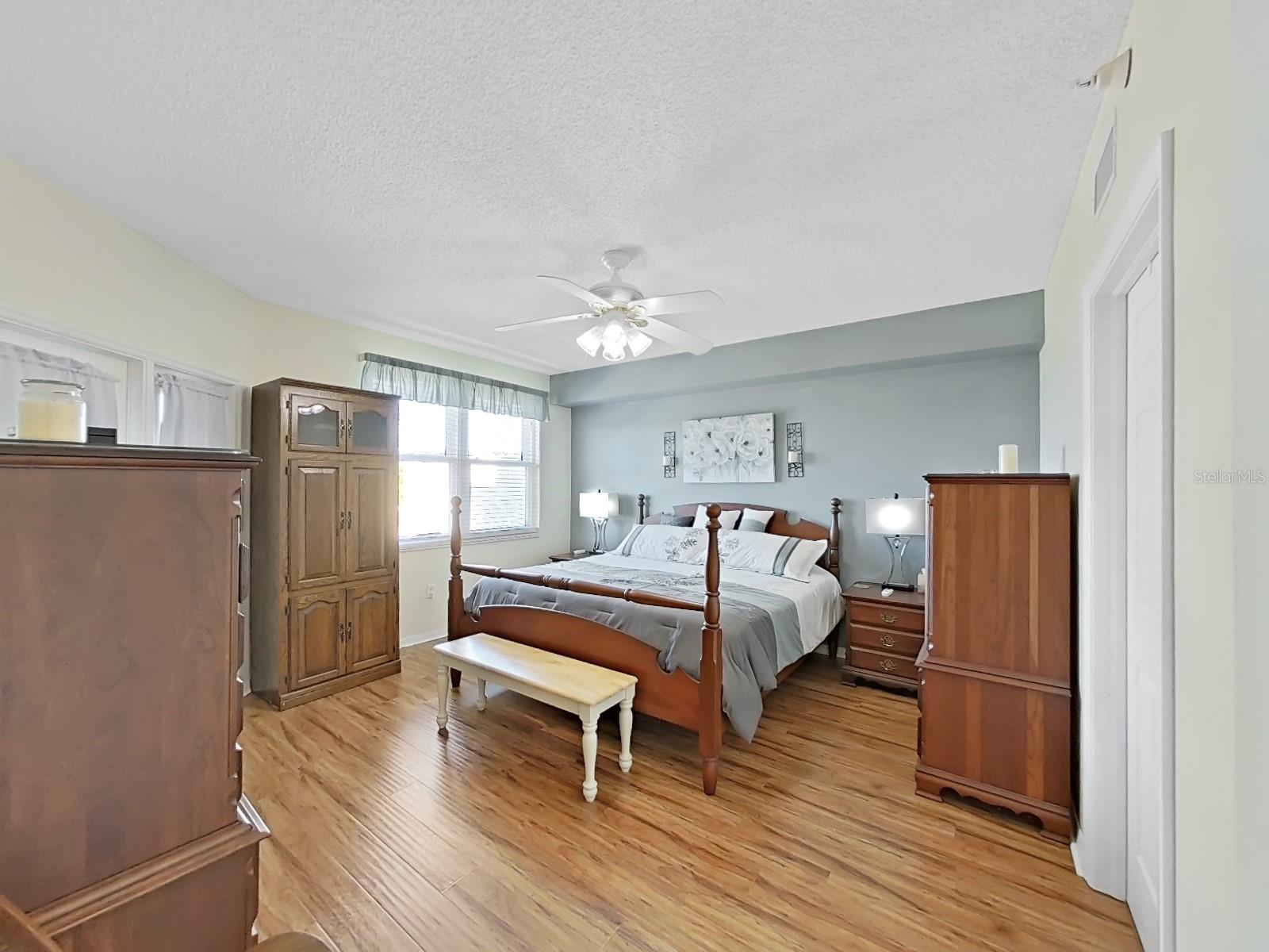 Spacious primary bedroom