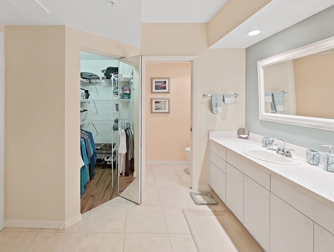 TWO walk-in closets for the homeowner(s)!