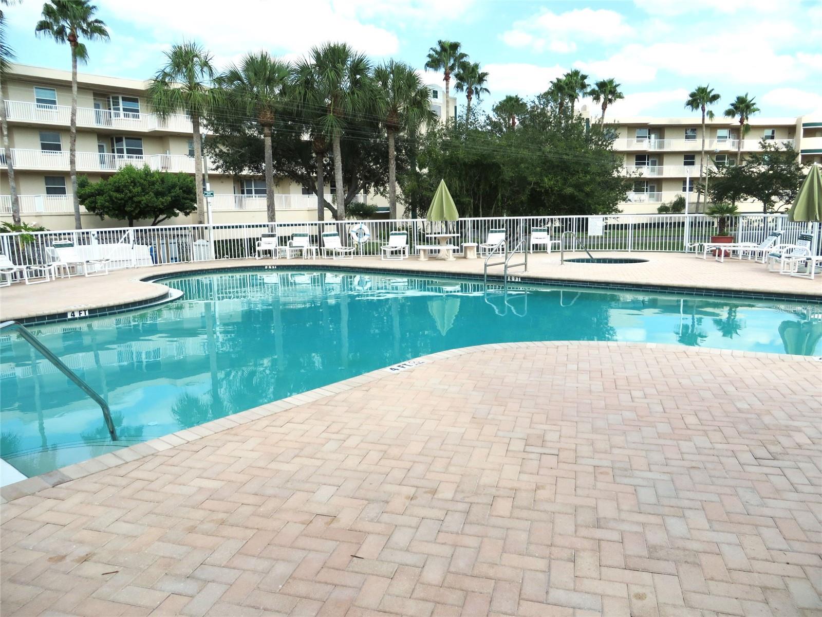 The main pool has geothermal heating for all-season use