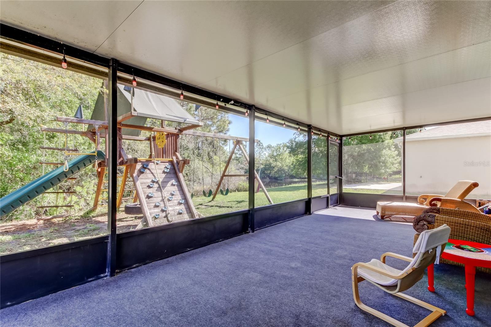 Screened lanai