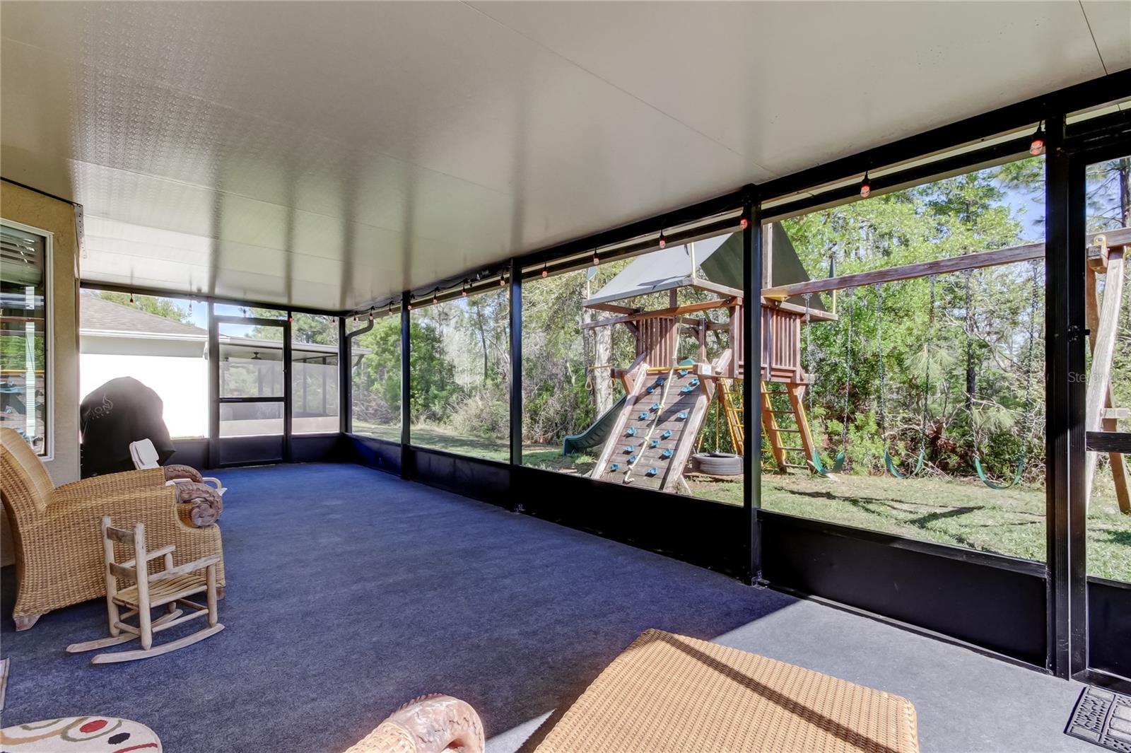 Screened lanai