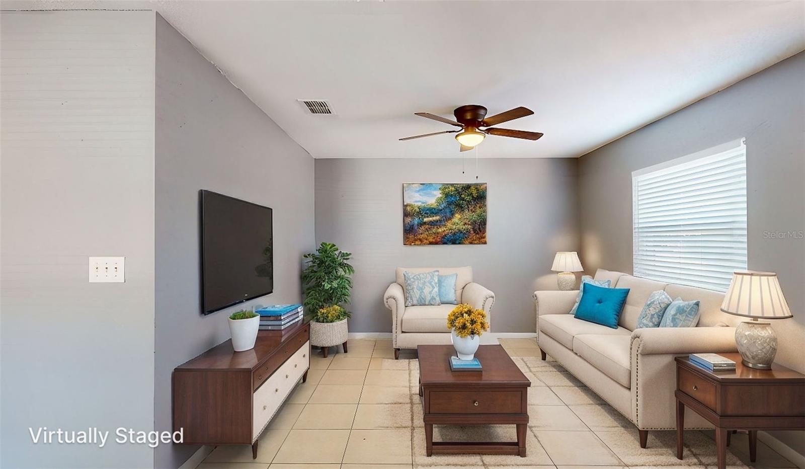 Virtual Staging Livingroom
