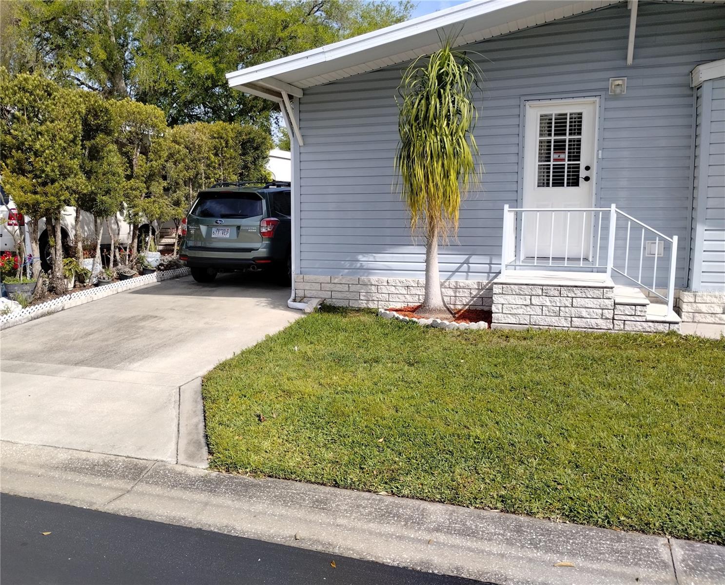 Front View of Home with Extra Driveway