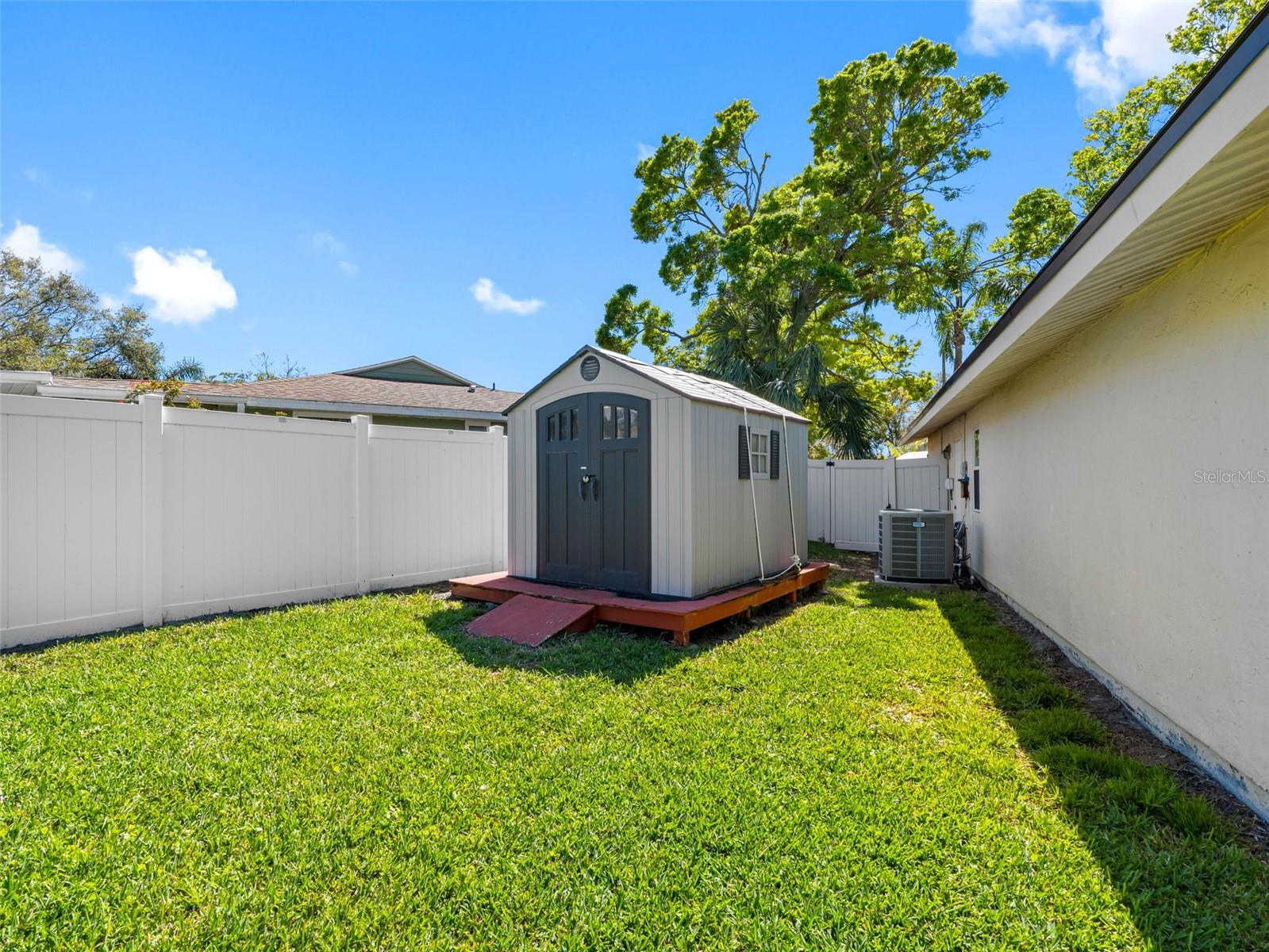 Side view of the house