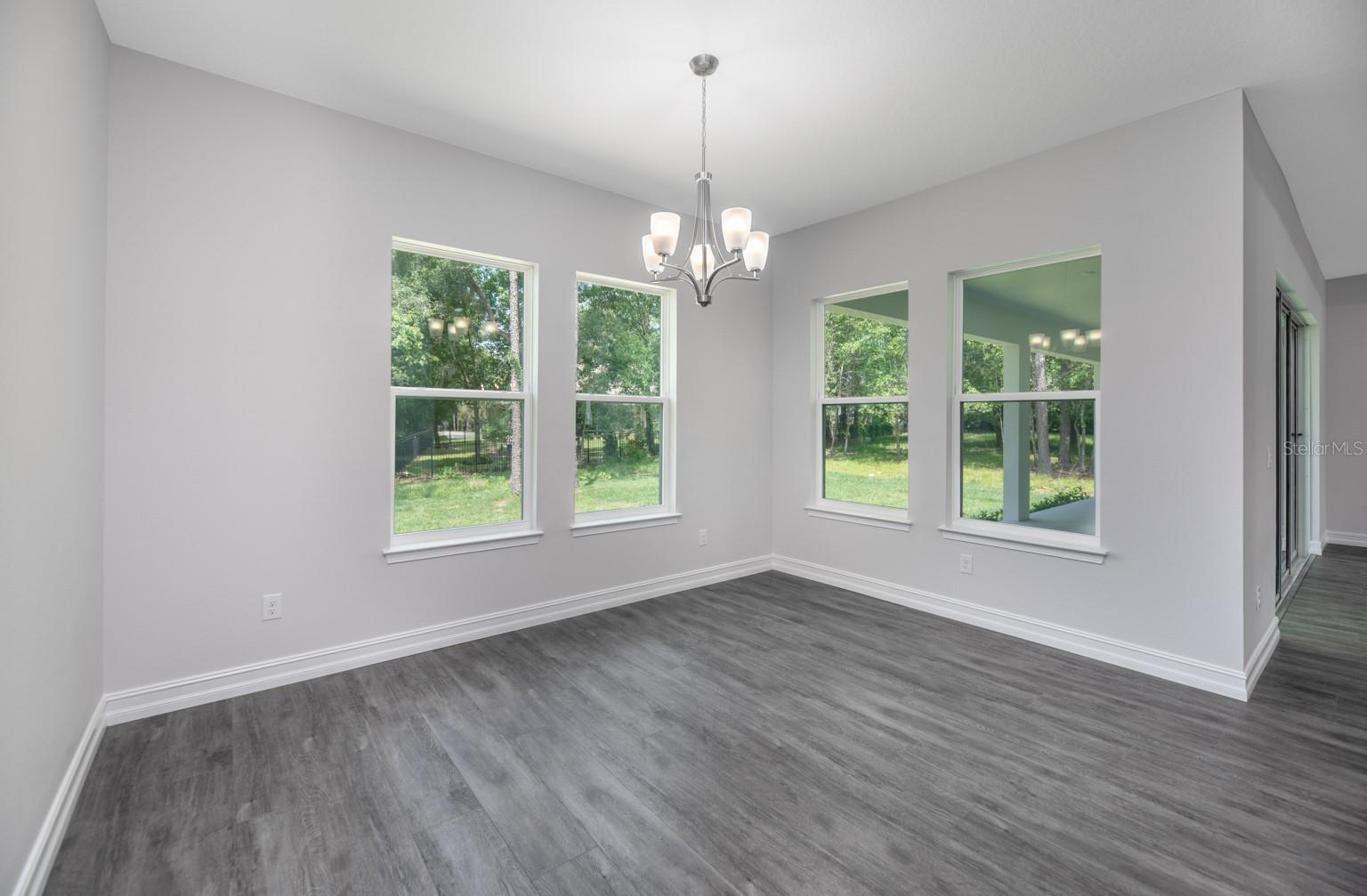 Open dining space