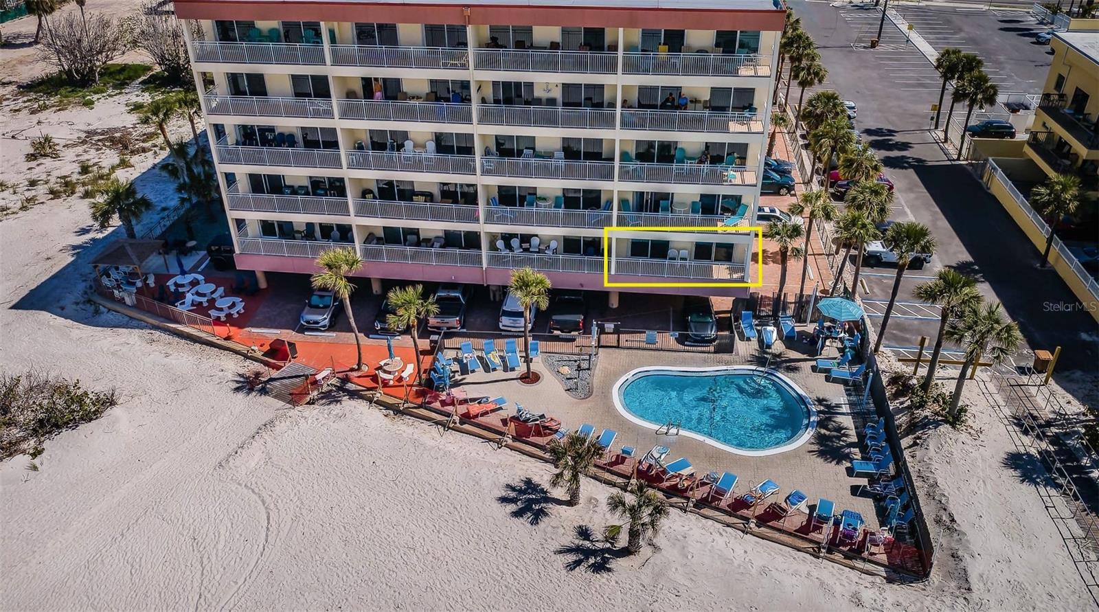 Note the rectangle outlining Unit 109 on the Gulf side