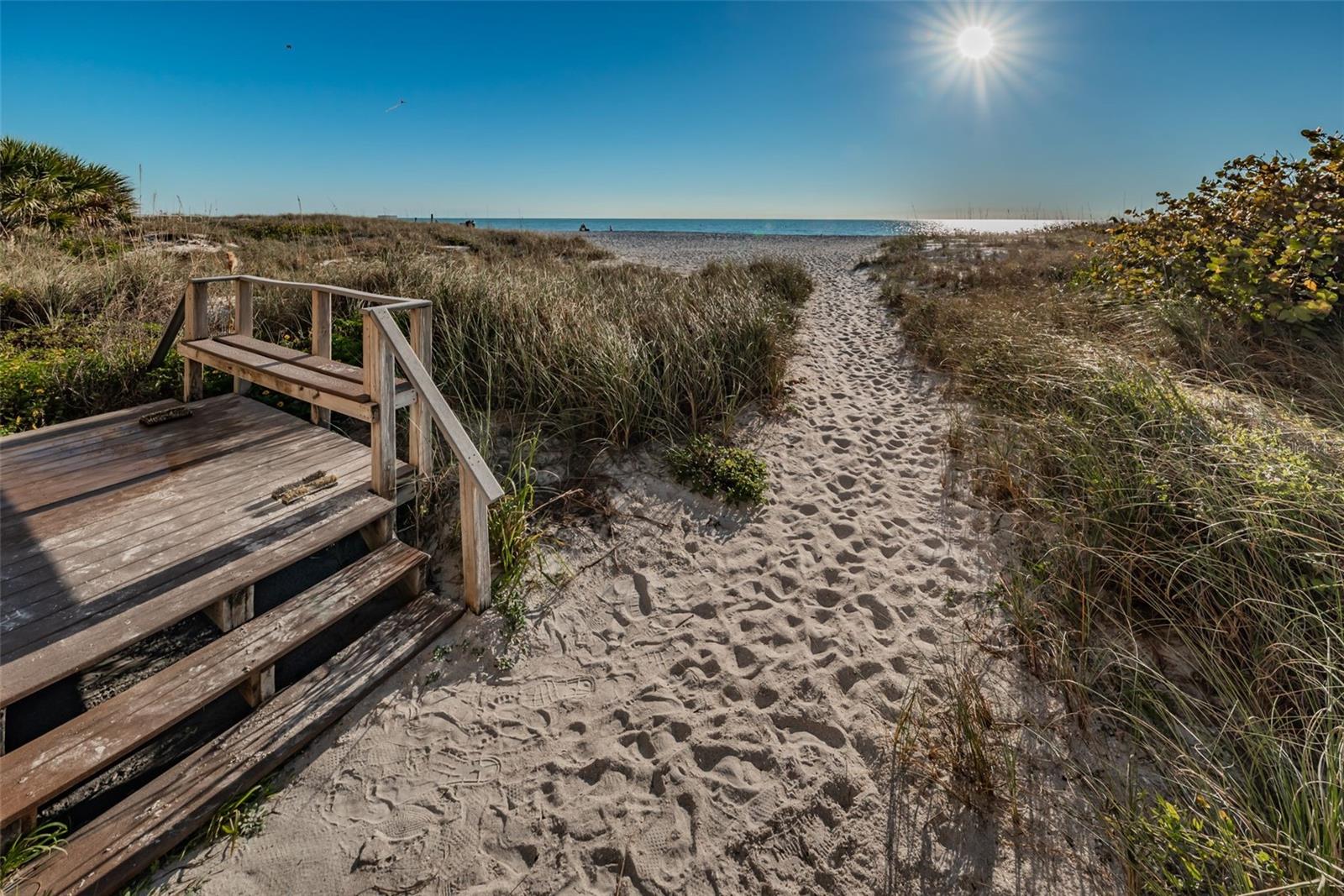 Walkover to the beach