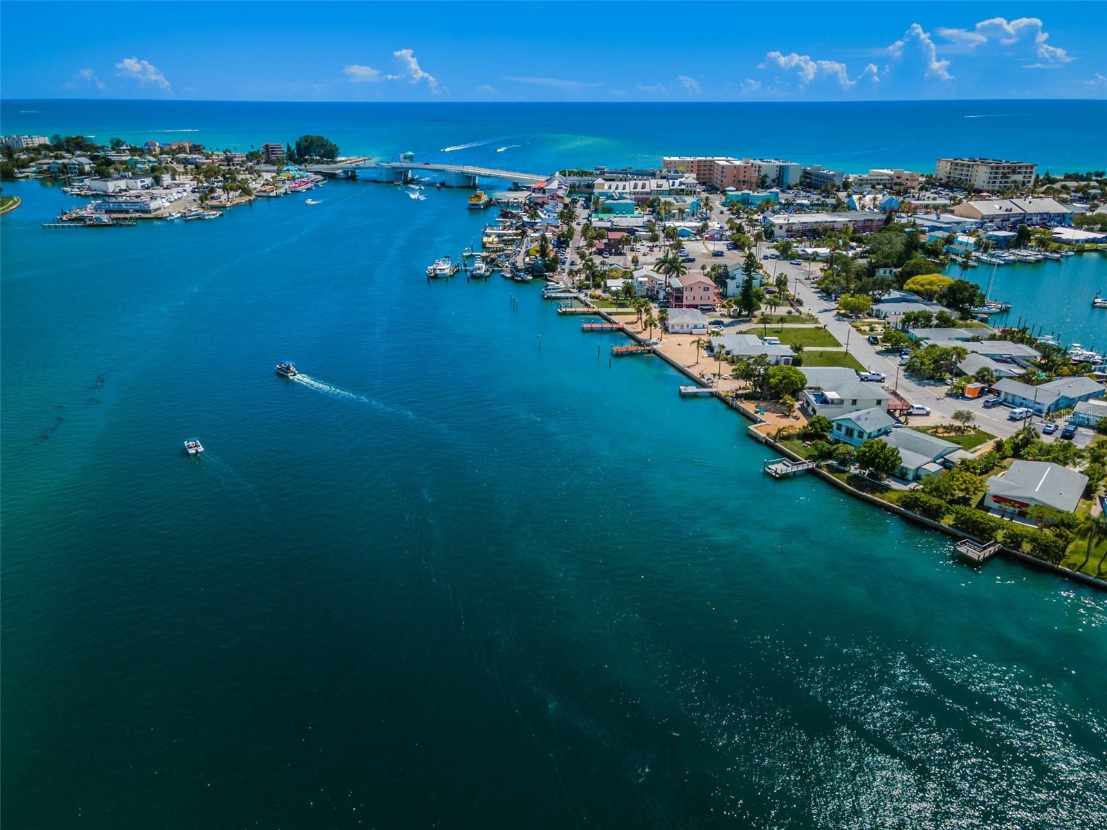 Bridge is from Treasure Island over to Madeira Beach and John's Pass