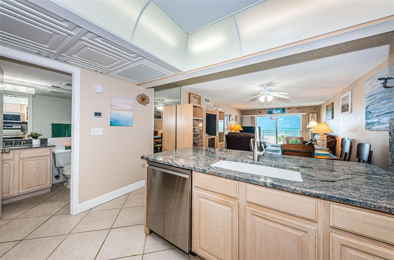 Kitchen …door on the left is to the second bathroom