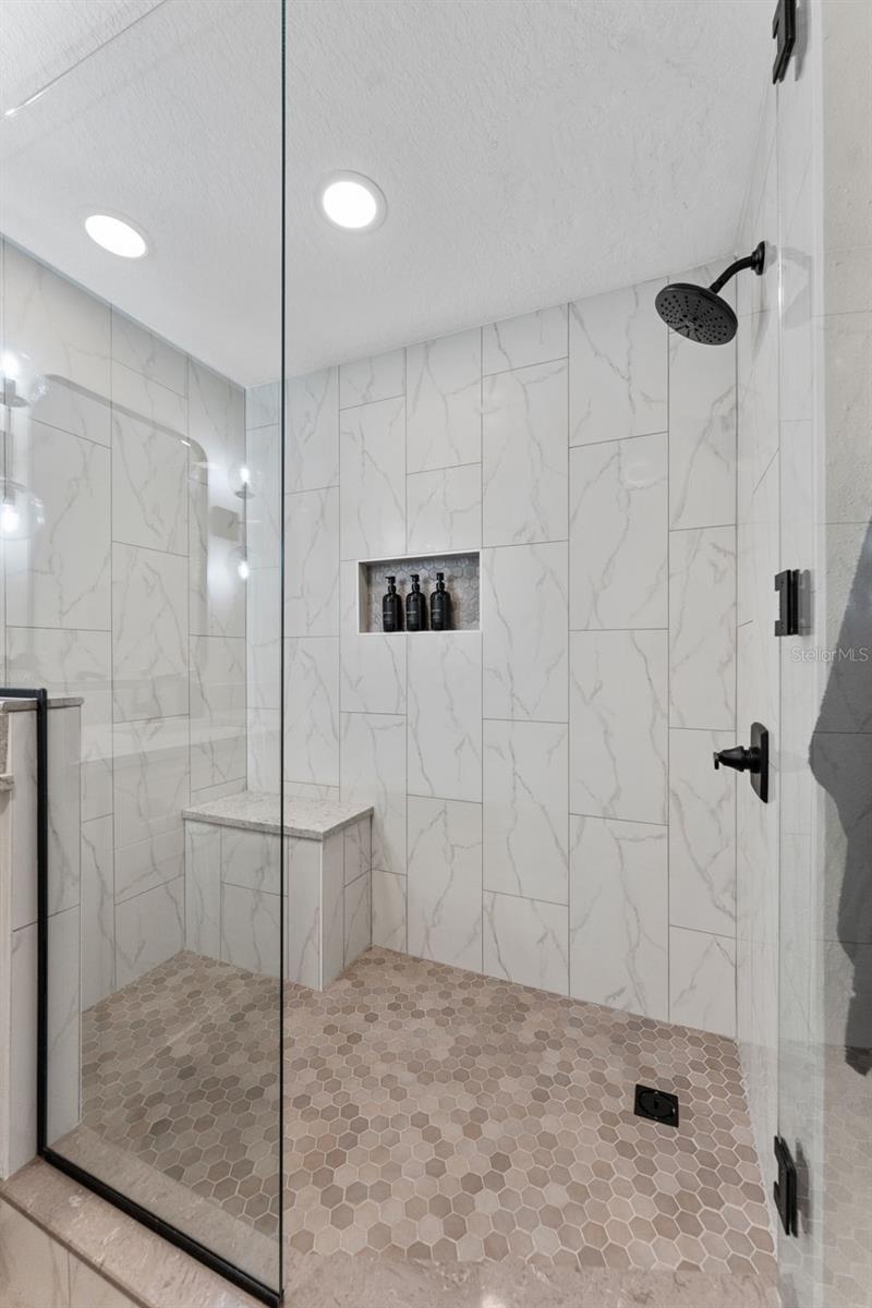 Primary shower- stunning