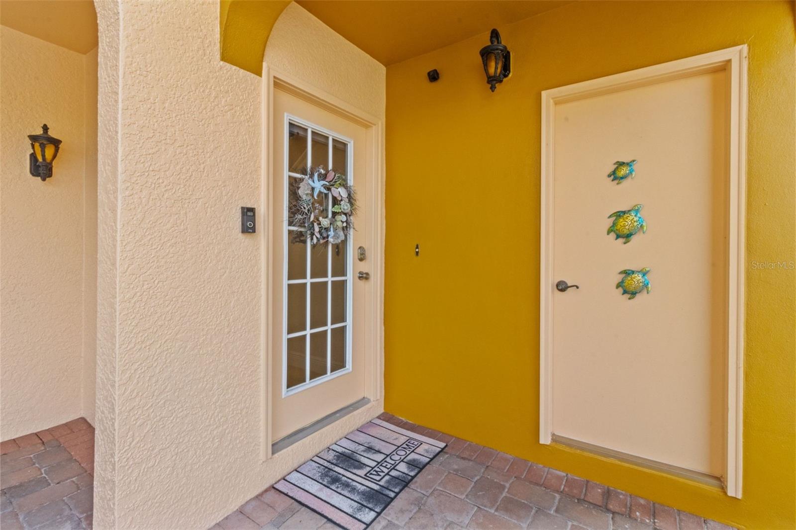 Front door and Storage closet