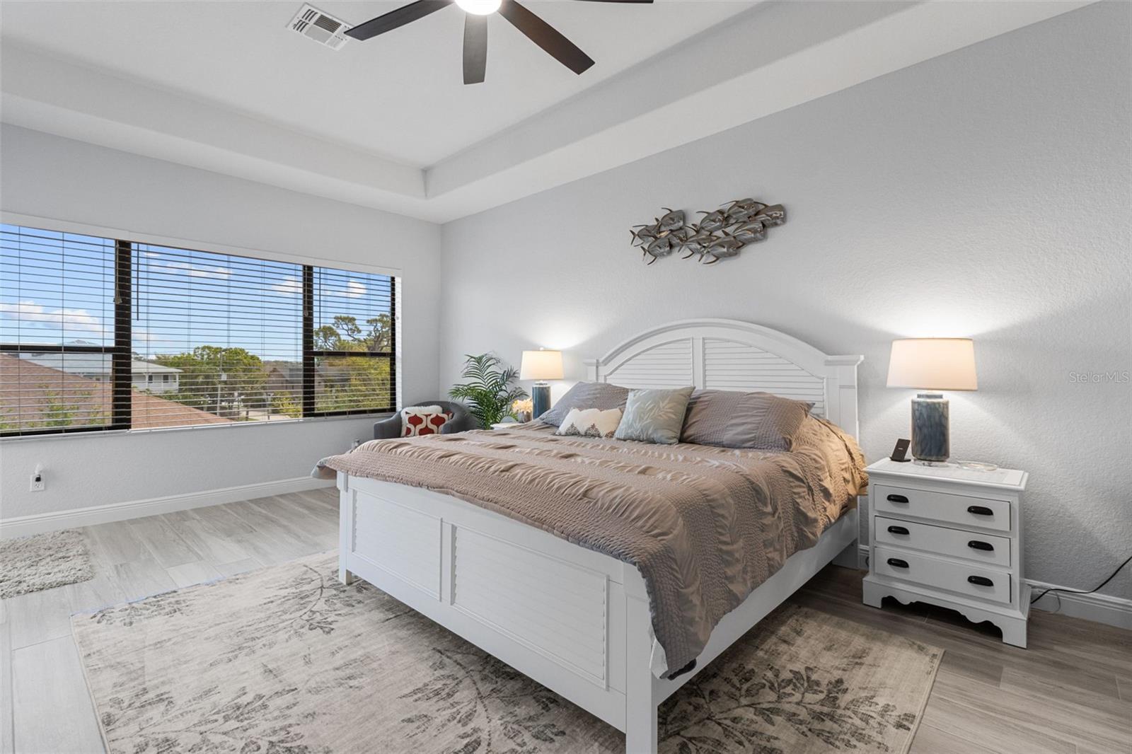 Primary BR on 3rd floor with balcony