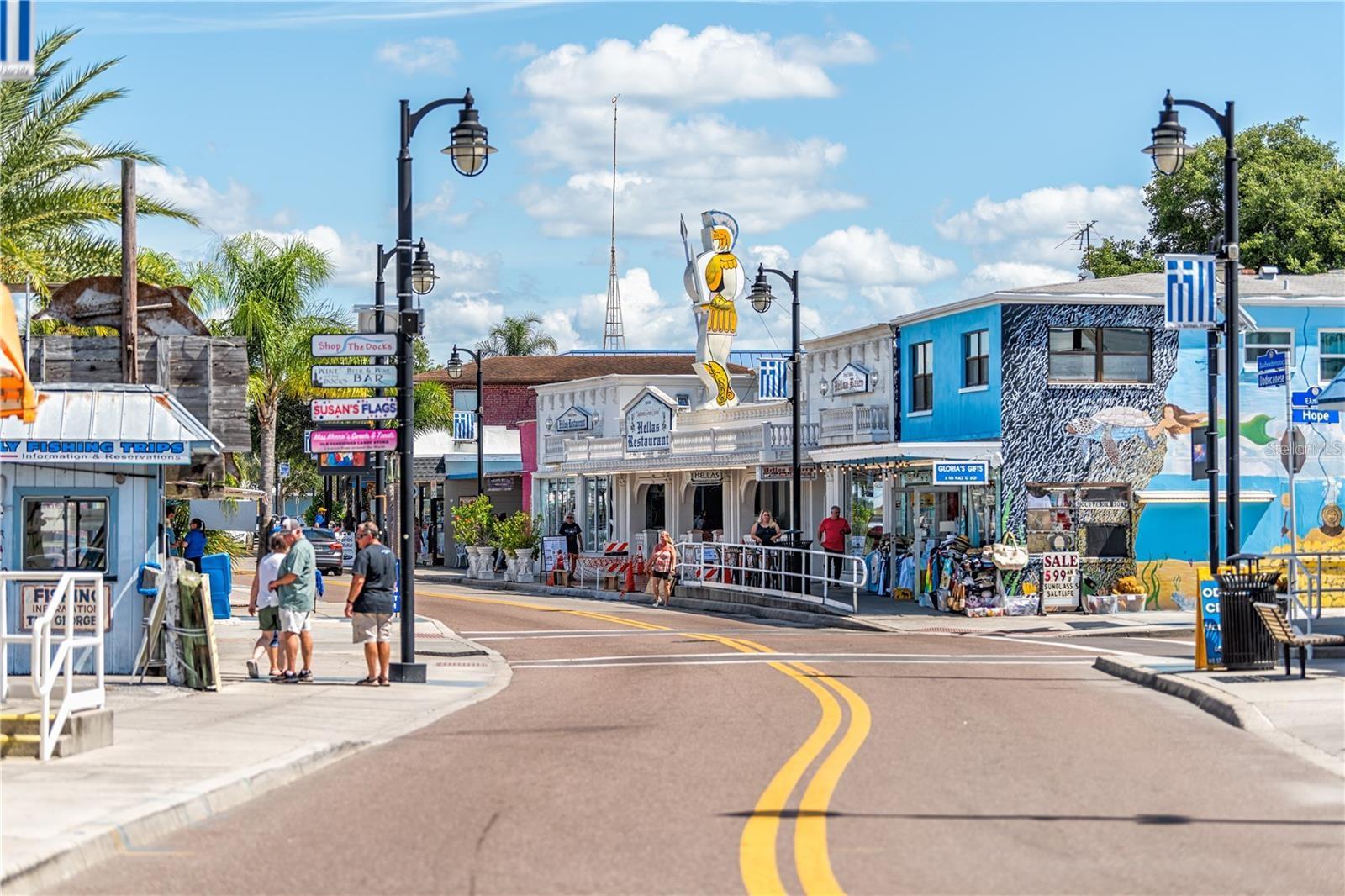 Enjoy plenty of shopping and delicious food on Dodecanese Blvd downtown.