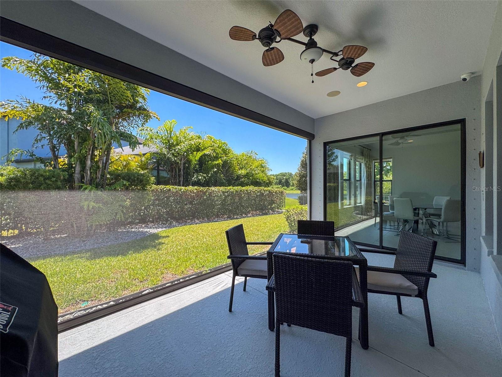 Electric screen on lanai
