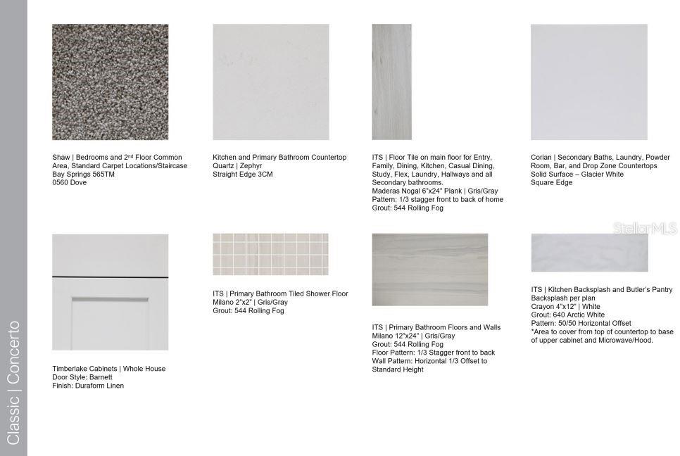 Design Selections ~ Home is under construction, selections are subject to change