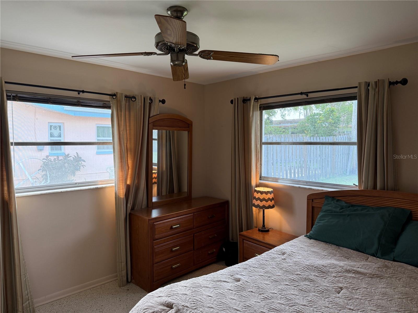 Bedroom 3 with lots of natural light coming in from the East